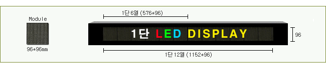 LAMP 96mm (96×96) 1단, 갈바CASE 필수